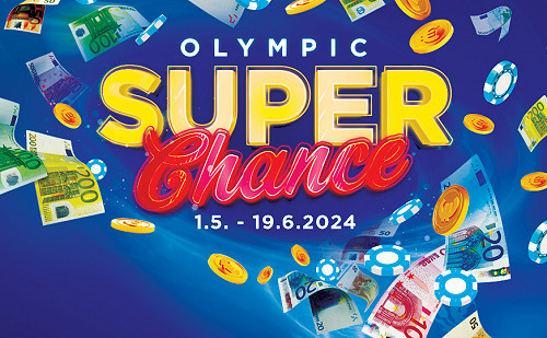 Olympic Casino Košice predstavuje akciu SUPER ŠANCA: V hre je celkovo až €70.000!